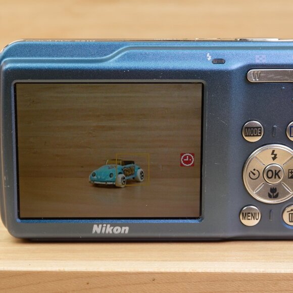 Nikon Coolpix S210 8 MP Digital Camera 3× Optical Zoom / Blue / Tested - Picture 6 of 9